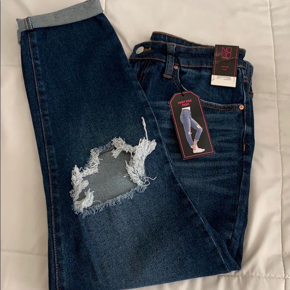 High rise mom jeans
